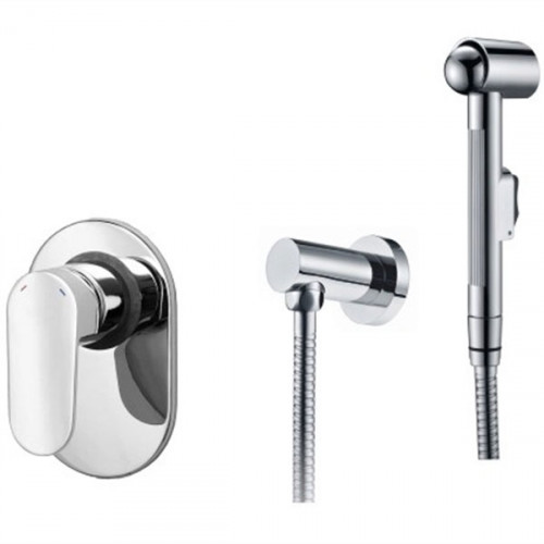 Гигиенический душ со смесителем WasserKRAFT Donau A15356 Хром латунь на стену