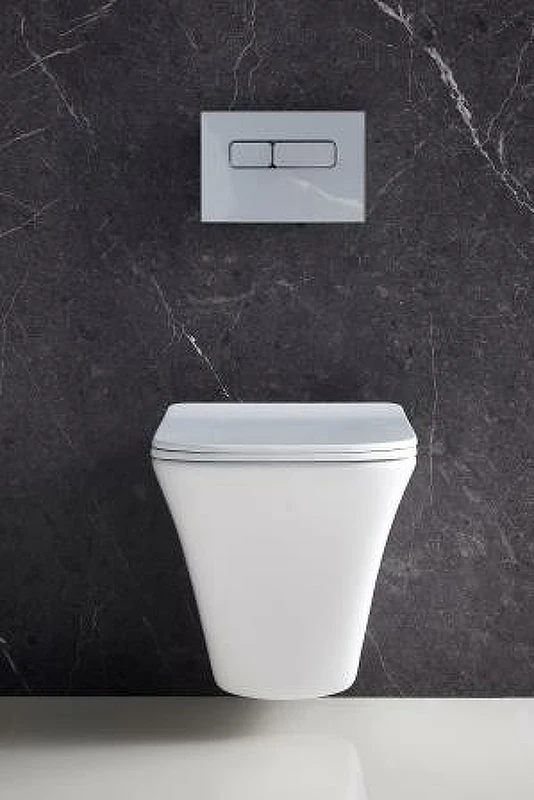 Унитаз BelBagno Marmi BB052CHR/BB052SC подвесной с сиденьем Микролифт фаянс подвесной