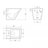 Унитаз BelBagno Marmi BB052CHR/BB052SC подвесной с сиденьем Микролифт фаянс подвесной