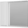 Зеркало со шкафом Brevita Balaton 90 L BAL-04090-01-Л с подсветкой Белое матовое МДФ / ЛДСП, стекло