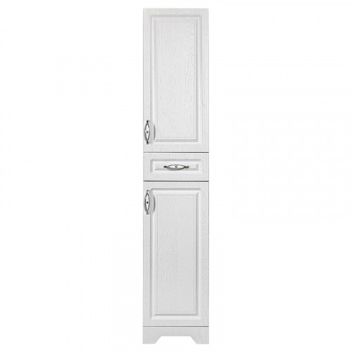 Шкаф пенал Stella Polar Кармела 36 SP-00002028 цвет Белое серебро