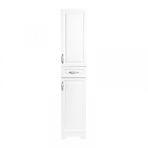 Шкаф пенал Stella Polar Кармела 36 SP-00002028 цвет Белое серебро