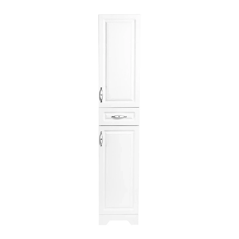 Шкаф пенал Stella Polar Кармела 36 SP-00002028 цвет Белое серебро