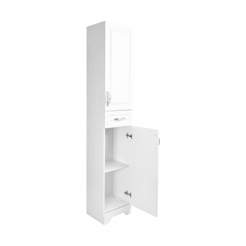 Шкаф пенал Stella Polar Кармела 36 SP-00002028 цвет Белое серебро