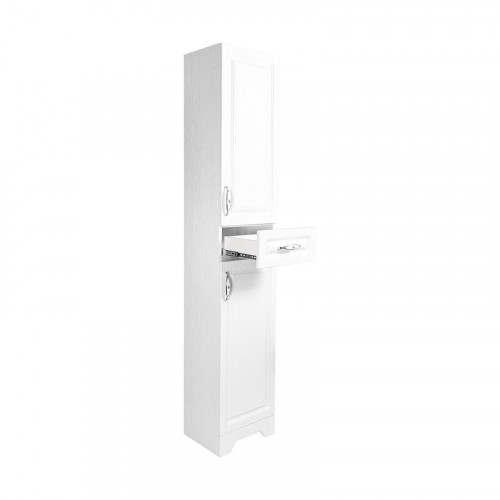 Шкаф пенал Stella Polar Кармела 36 SP-00002028 цвет Белое серебро