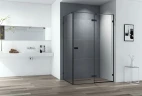 Душевой уголок Cezares Bellagio 100x90 BELLAGIO-AH-1-100/90-C-NERO профиль Черный матовый стекло прозрачное