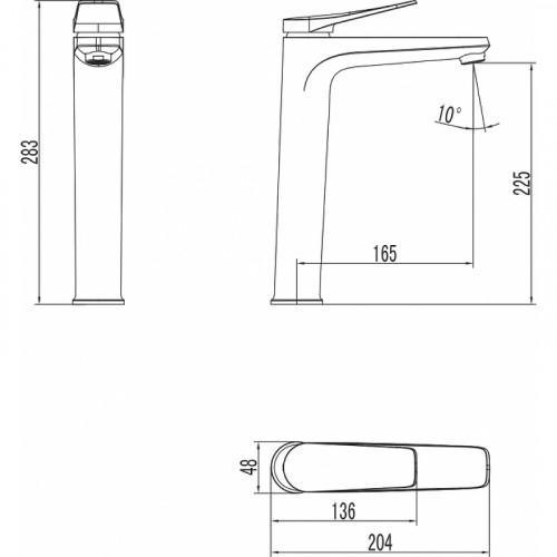 Смеситель для раковины Lemark Bronx LM3709MW цвет Белый матовый