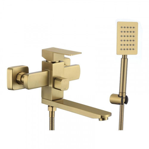 Смеситель для ванны Fmark FS8104C цвет Золото матовое
