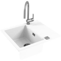 Кухонная мойка Alveus Granital Cadit 10 Arctic G11 590x500 1132017 Белая искусственный камень (литьевой мрамор) встраиваемый