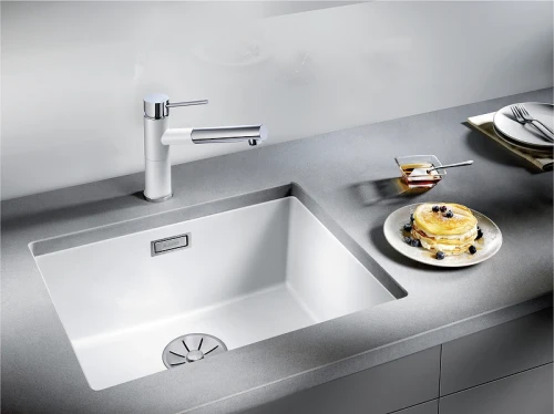 Кухонная мойка Blanco Subline 500-U 523433 Темная скала искусственный камень (литьевой мрамор) встраиваемый