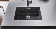 Кухонная мойка Blanco Subline 500-U 523433 Темная скала искусственный камень (литьевой мрамор) встраиваемый