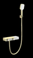 Смеситель для ванны Wonzon & Woghand WW-B2551-BG с термостатом цвет Брашированное золото