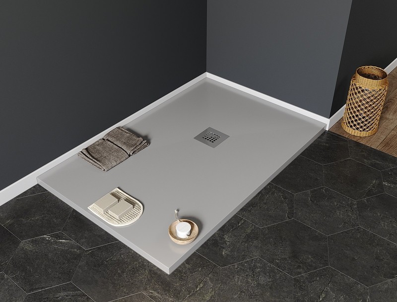 Душевой поддон из искусственного камня Aquanet Pleasure 120x90 258877 Серый