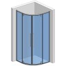 Душевой уголок AQUAme 90x90 AQM7101-9 профиль Хром стекло прозрачное