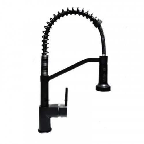 Смеситель для кухни Haiba HB73826-7 цвет Черный матовый