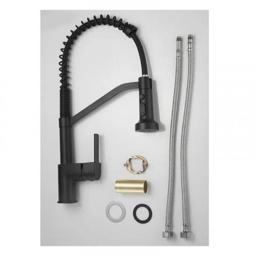 Смеситель для кухни Haiba HB73826-7 цвет Черный матовый