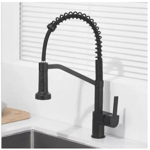 Смеситель для кухни Haiba HB73826-7 цвет Черный матовый