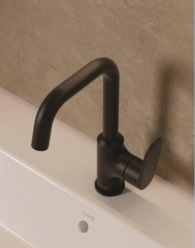Смеситель для раковины Kludi X1 320283975 цвет Черный матовый