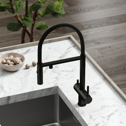 Смеситель для кухни Sancos Imola SC4010MB Черный матовый латунь