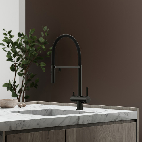 Смеситель для кухни Sancos Imola SC4010MB Черный матовый латунь