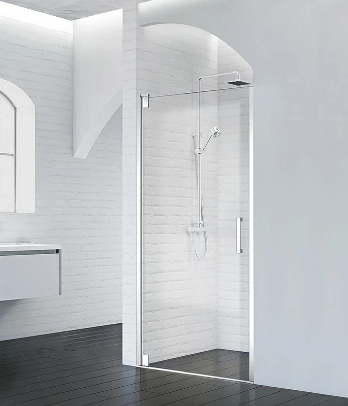 Душевая дверь BelBagno Marmi 100 MARMI-B-1-100-C-Cr профиль Хром стекло прозрачное