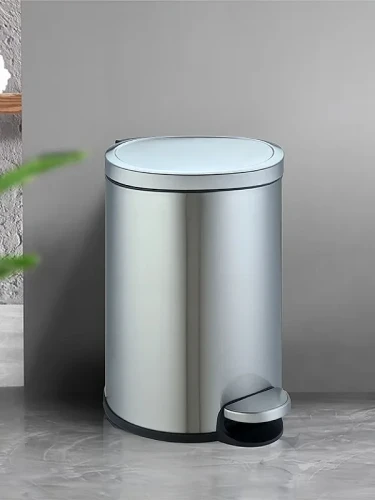 Ведро для мусора WeltWasser Lora MT 12L 10000013405 Сталь матовая