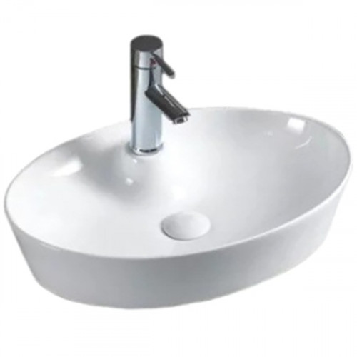 Раковина-чаша CeramaLux 55 9436 Белая фаянс накладная