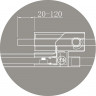 Душевой уголок Cezares Silder 90х90 SLIDER-A-2-80/90-C-Cr профиль Хром стекло прозрачное