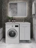 Тумба с раковиной Agger Клин 110 R CLE1100ANWH-D-SR цвет Белый глянцевый