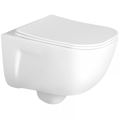 Унитаз Aquatek Дива AQ2012-00 подвесной с сиденьем Микролифт фарфор подвесной