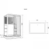 Душевая кабина Grossman 120x90 GR227L с гидромассажем
