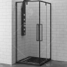 Душевой уголок RGW Stilvoll SV-33-B 100х100 06323300-14 профиль Черный стекло прозрачное