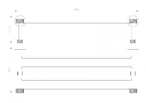 Полка для полотенец Wonzon &amp; Woghand Majestic WW-9281 цвет Черный Золото