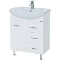 Тумба под раковину Bellezza Стелла 65 4636010140014 Белая МДФ / ЛДСП