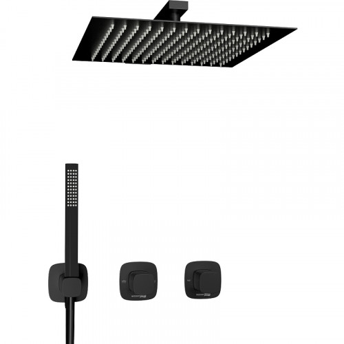 Душевая система WasserKRAFT Nuthe A9151.264.219.162.327.242.217 Черная матовая латунь встраиваемый