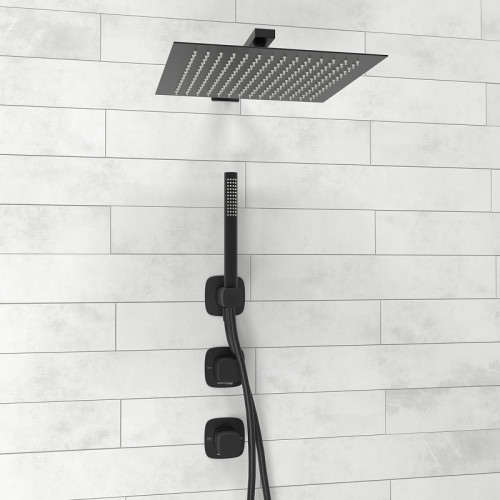 Душевая система WasserKRAFT Nuthe A9151.264.219.162.327.242.217 Черная матовая латунь встраиваемый