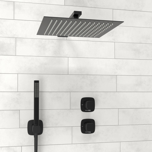 Душевая система WasserKRAFT Nuthe A9151.264.219.162.327.242.217 Черная матовая латунь встраиваемый