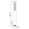 Душевая система WasserKRAFT Nuthe A9151.264.219.162.327.242.217 Черная матовая латунь встраиваемый