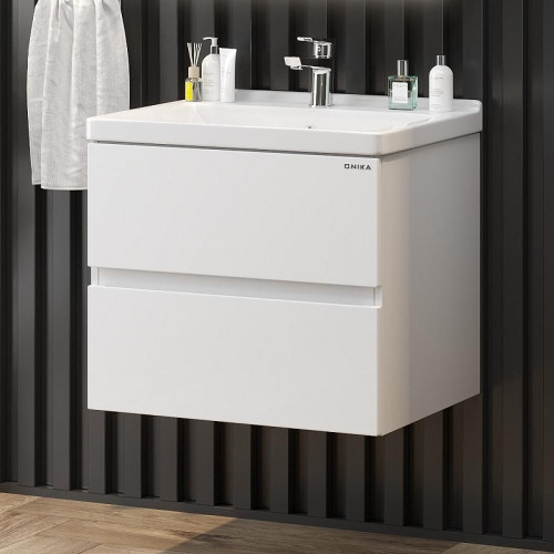 Тумба под раковину Onika Эвада 60 106156 подвесная цвет Белый