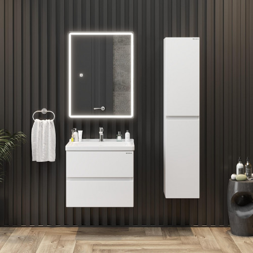 Тумба под раковину Onika Эвада 60 106156 подвесная цвет Белый