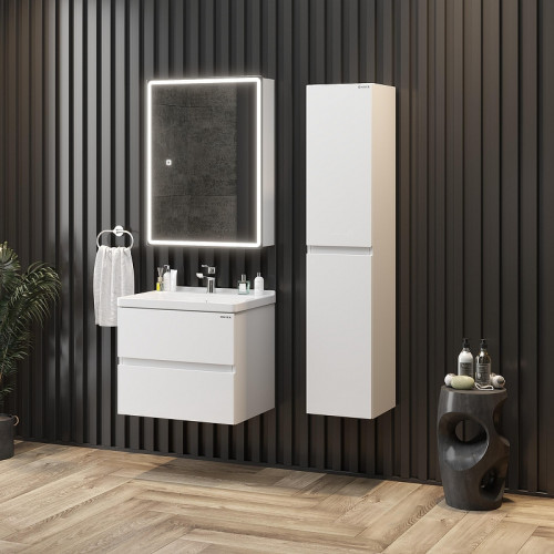 Тумба под раковину Onika Эвада 60 106156 подвесная цвет Белый