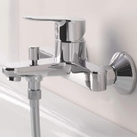 Смеситель для ванны Grohe BauEdge 23334000 Хром латунь на стену