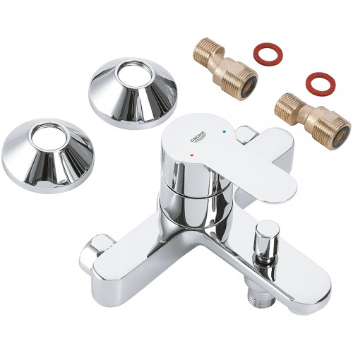 Смеситель для ванны Grohe BauEdge 23334000 Хром латунь на стену