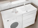 Раковина Style Line Estetus Даллас 130 R СС-00002394 с местом под стиральную машину Белая
