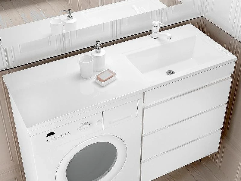 Раковина Style Line Estetus Даллас 130 R СС-00002394 с местом под стиральную машину Белая