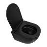 Унитаз Azario Ines Black AZ-W03-SB подвесной цвет Черный матовый с сиденьем Микролифт