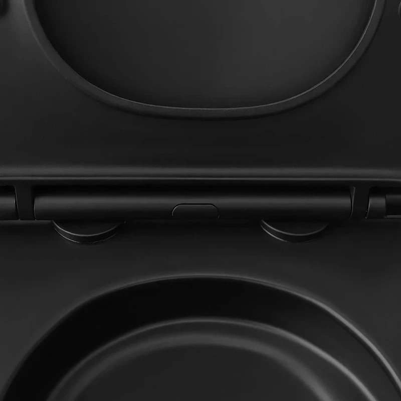 Унитаз Azario Ines Black AZ-W03-SB подвесной цвет Черный матовый с сиденьем Микролифт