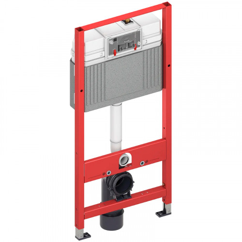 Инсталляция Tece Now 9400414 для унитаза с Черной матовой клавишей смыва пластик