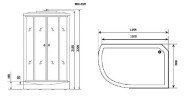 Душевая кабина Niagara Ultra  NG-903-01R 120x80 с гидромассажем