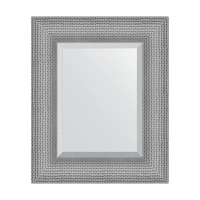 Зеркало Evoform Definite 47х57 BY 3944 с фацетом в багетной раме - Серебряная кольчуга 88